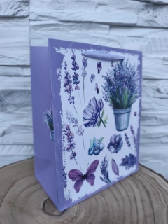 💜 Darčeková taška s levanduľovým motívom