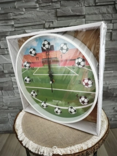 Hodiny Futbal biele