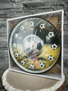 Hodiny Futbal čierne