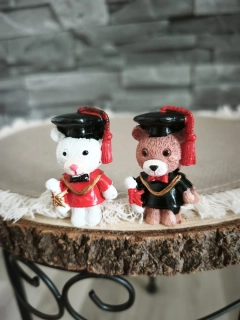 🧸 Mini macko na promócie s diplomom– 4,5 cm