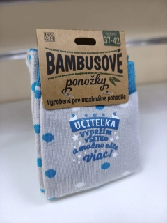 Bambusové ponožky pre pani učiteľku