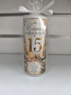 🕯️ Sviečka k 15. narodeninám 🎉