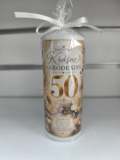 🕯️ Sviečka k 50. narodeninám 🎉