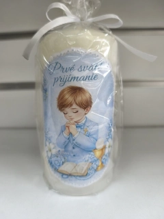 🕯️ Sviečka k prvému svätému prijímaniu pre chlapca ✝️👦