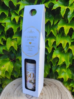 Víno v darčekovej krabičke k 50. narodeninám 🍷🎉