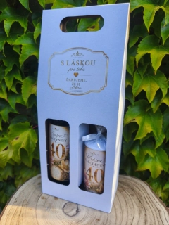 Darčeková sada k 40. narodeninám 🍷🕯️🎁