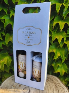 Darčeková sada k 70. narodeninám 🍷🕯️🎁