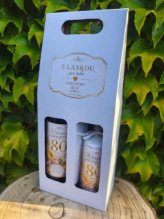 Darčeková sada k 80. narodeninám 🍷🕯️🎁