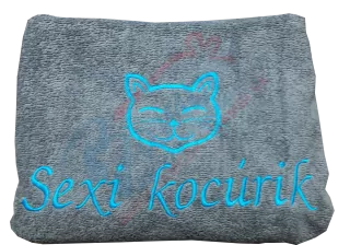 Osuška s nápisom Sexi kocúrik