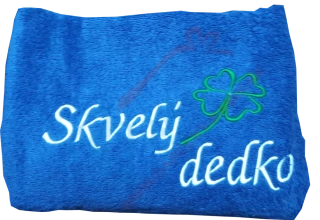 Osuška s nápisom Skvelý dedko
