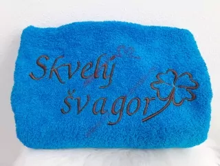 Osuška s nápisom Skvelý švagor