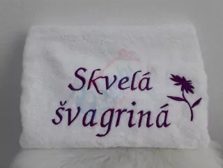 Osuška s nápisom Skvelá švagriná
