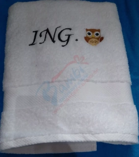 Osuška s nápisom Ing.