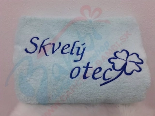 Osuška s nápisom Skvelý otec