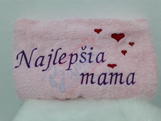 Osuška s nápisom Najlepšia mama
