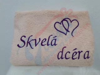 Osuška s nápisom Skvelá dcéra