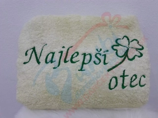 Osuška s nápisom Najlepší otec