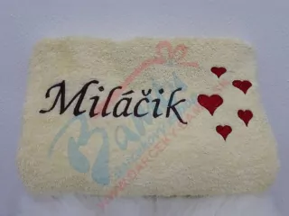 Osuška s nápisom Miláčik
