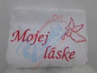 Osuška s nápisom Mojej láske