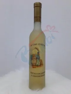 Víno pieskované Všetko najlepšie k narodeninám