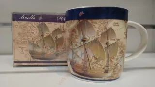 Porcelánový hrnček Plachetnica