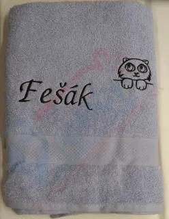 Osuška s nápisom Fešák