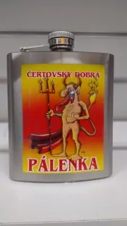 Ploskačka Čertovsky dobrá pálenka