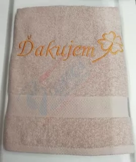 Osuška s nápisom Ďakujem