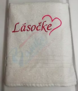Osuška s nápisom Lásočke