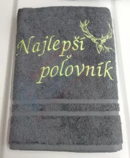 Osuška s nápisom Najlepší poĺovník