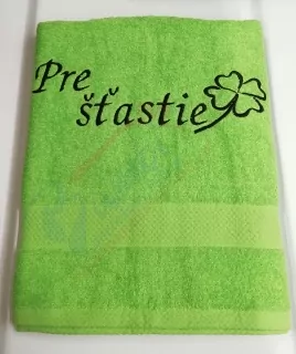 Osuška s nápisom Pre Šťastie