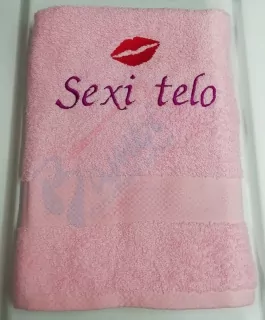 Osuška s nápisom Sexi telo