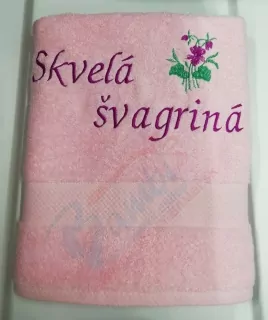 Osuška s nápisom Skvelá švagriná