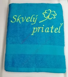 Osuška s nápisom Skvelý priateľ