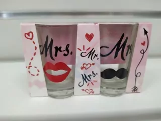 Sada pohárikov Mr. Mrs.
