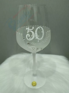 Jubilejný pohár so Swarovského kryštálmi 50