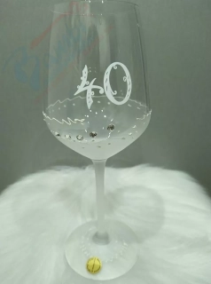 Jubilejný pohár so Swarovského kryštálmi 40