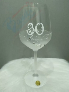 Jubilejný pohár so Swarovského kryštálmi 30