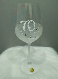 Jubilejný pohár so Swarovského kryštálmi 70