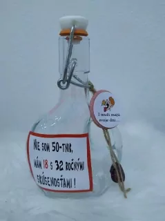 Narodeninová fľaška - Nie som 50-tnik