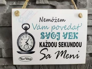 Drevená tabuľka Vek