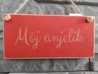 Drevená tabuľka Môj anjelik