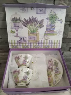 Porcelánová sada Levanduľa