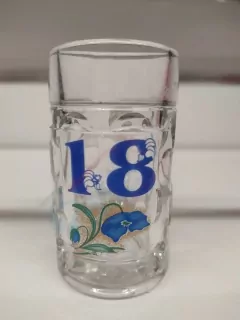 Štamprlík na alkohol k 18 modrý