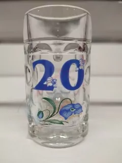 Štamprlík na alkohol k 20 modrý