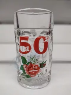 Štamprlík na alkohol k 50 červený