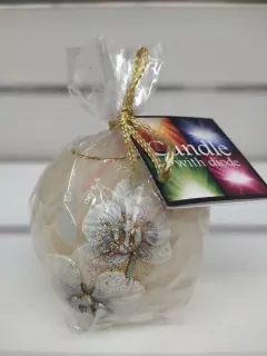 Diodová sviečka orchidea guľa 100