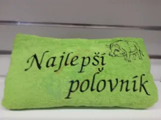 Osuška s nápisom Najlepší poľovník