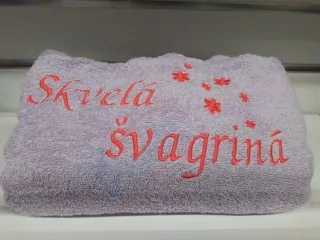 Osuška s nápisom Skvelá švagriná