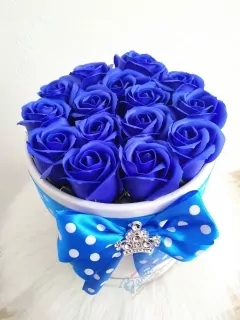 Mydlový flower box Blue15
